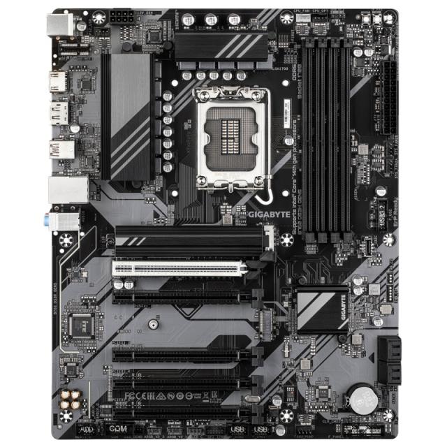 GIGABYTE - B760 DS3H GEN5 Placa Base – Compatible con procesadores Intel Core 14ª generación, VRM digital de 8+2+1 fases, hasta