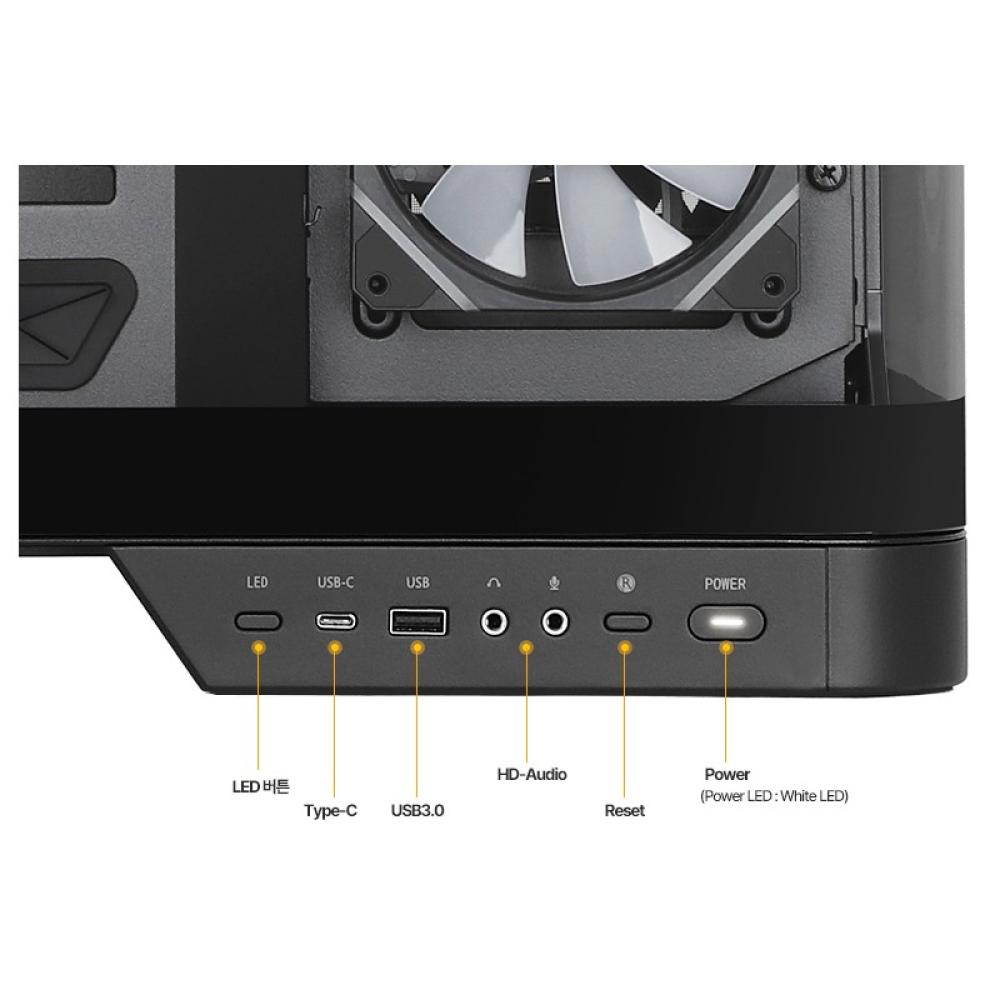 darkFlash - DC-DY570-B-ES1 carcasa de ordenador Full Tower Negro