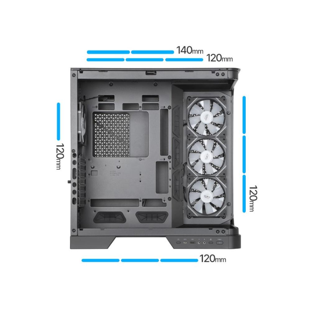 darkFlash - DC-DY570-B-ES1 carcasa de ordenador Full Tower Negro