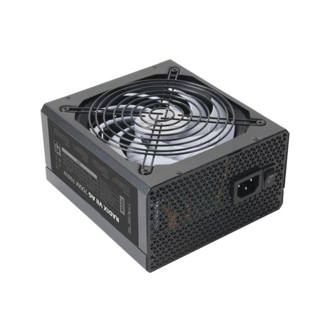 Tacens - RADIX VII AG 700, Fuente Alimentación Full Modular 700W ATX, 10 Años Garantía, 80Plus Silver, +87% Eficiencia, Ventilad