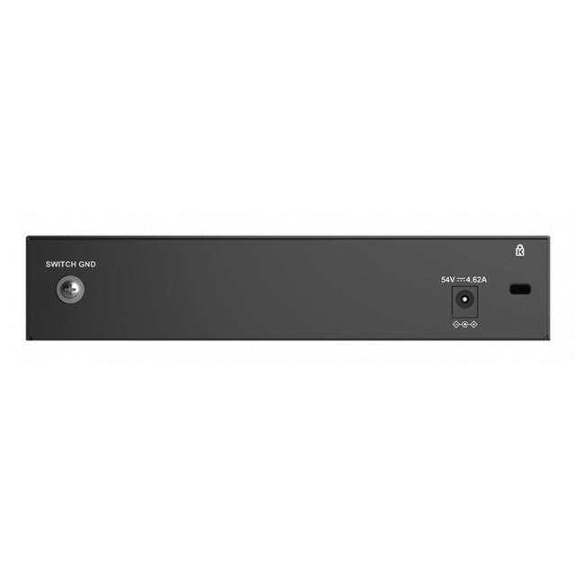 D-Link - DMS-108P/E switch No administrado 2.5G Ethernet (100/1000/2500) Energía sobre Ethernet (PoE) Negro