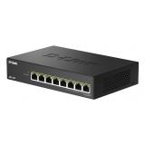 D-Link - DMS-108P/E switch No administrado 2.5G Ethernet (100/1000/2500) Energía sobre Ethernet (PoE) Negro