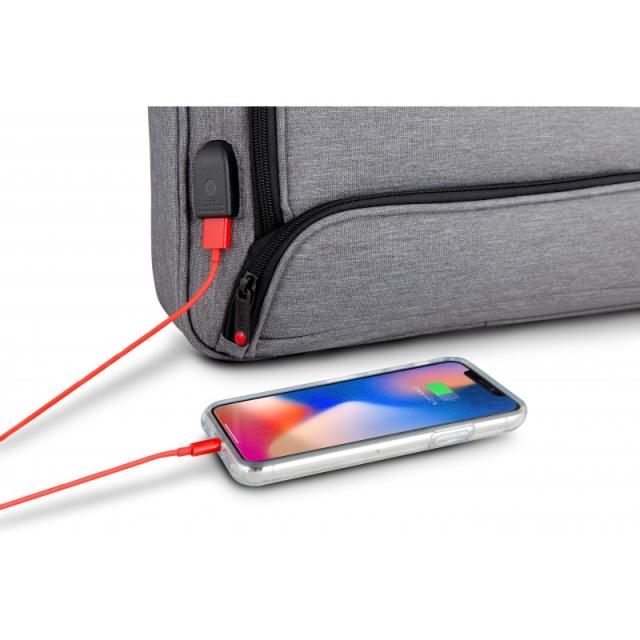 Urban Factory - Mixee maletines para portátil 35,6 cm (14") Maletín Gris, Rosa