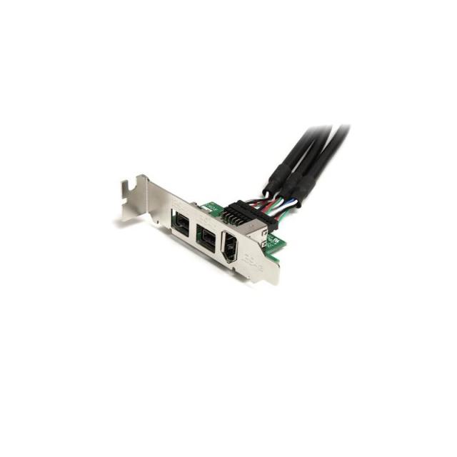 StarTech.com - Adaptador Tarjeta Mini PCI Express PCIe FireWire 2 Puertos 1394b FW800 1 Puerto 1394a FW400