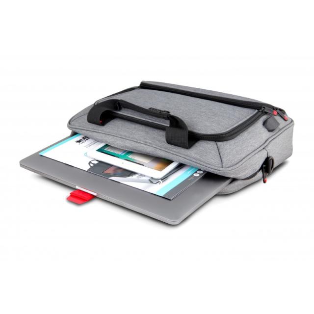 Urban Factory - Mixee maletines para portátil 35,6 cm (14") Maletín Gris, Rosa