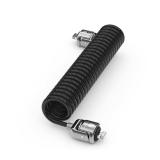Compulocks - Dual Head Coiled Cable Keyed Lock cable antirrobo Negro