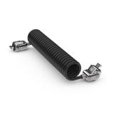 Compulocks - Dual Head Coiled Cable Keyed Lock cable antirrobo Negro