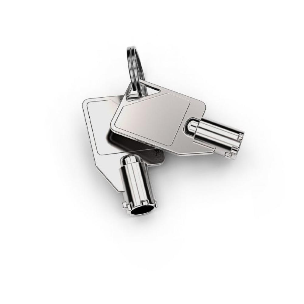 Compulocks - Dual Head Coiled Cable Keyed Lock cable antirrobo Negro