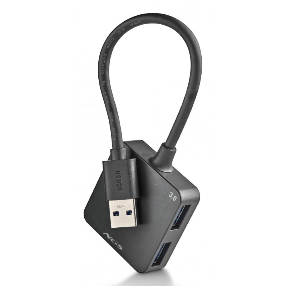 NGS - IHUB 3.0 TINY USB 3.2 Gen 1 (3.1 Gen 1) Type-A 5000 Mbit/s Negro