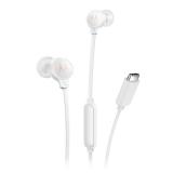 Motorola - EARBUDS3CSWHITE auricular y casco Auriculares Alámbrico Dentro de oído Llamadas/Música USB Tipo C Blanco