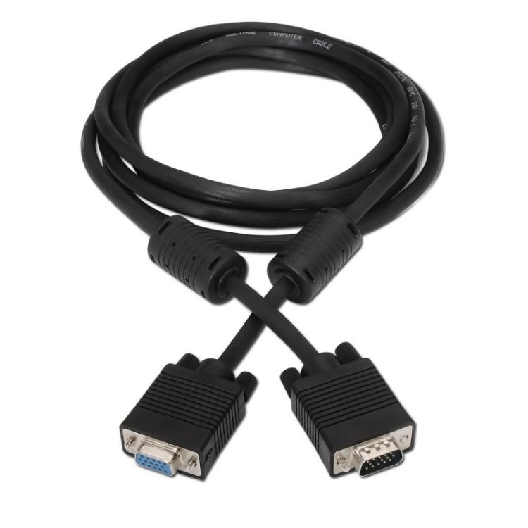 AISENS - A113-0079 cable VGA 3 m VGA (D-Sub) Negro