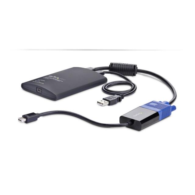 StarTech.com - Adaptador Crash Cart USB a VGA/ Mini DisplayPort para Portátil - Consola KVM de Portátil - Transferencia de Fiche