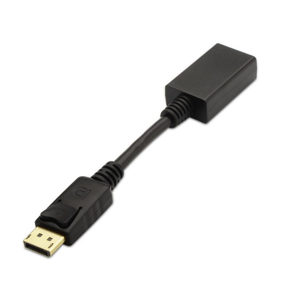 AISENS - A125-0134 adaptador de cable de vídeo 0,15 m DisplayPort HDMI Negro