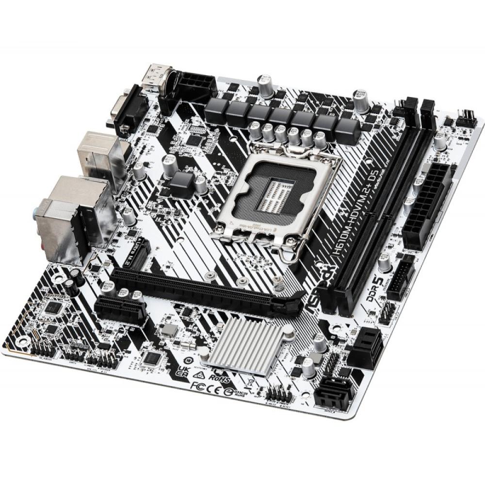 Asrock - H610M-HDV/M.2+ D5 Intel H610 LGA 1700 micro ATX