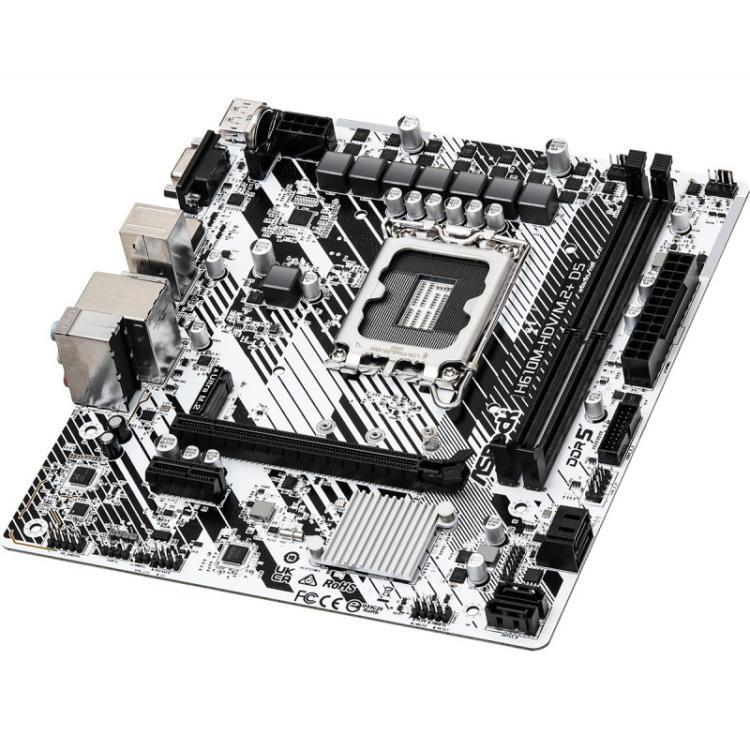 Asrock - H610M-HDV/M.2+ D5 Intel H610 LGA 1700 micro ATX