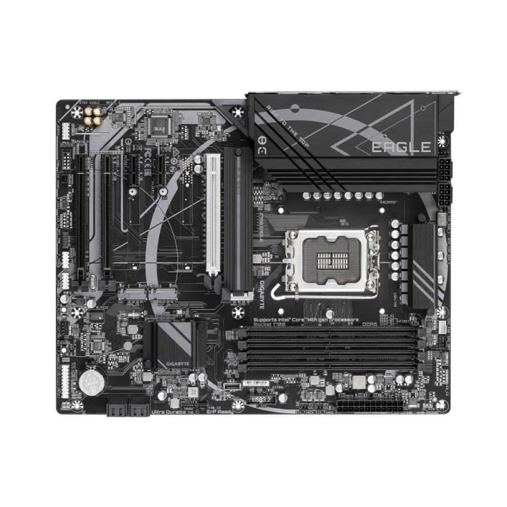 GIGABYTE - Z790 EAGLE Placa base - Soporta CPUs Intel Core de 14ª generación, VRM de 12+1+1 fases, hasta 7600MHz DDR5 (OC), 3xPC