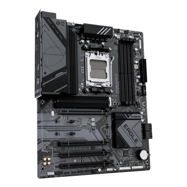 GIGABYTE - B650 EAGLE Placa base - AMD Ryzen serie 9000, VRM de 12+2+2 fases, hasta 7600 MHz DDR5 (OC), 1xPCIe 5.0 + 2xPCIe 4.0