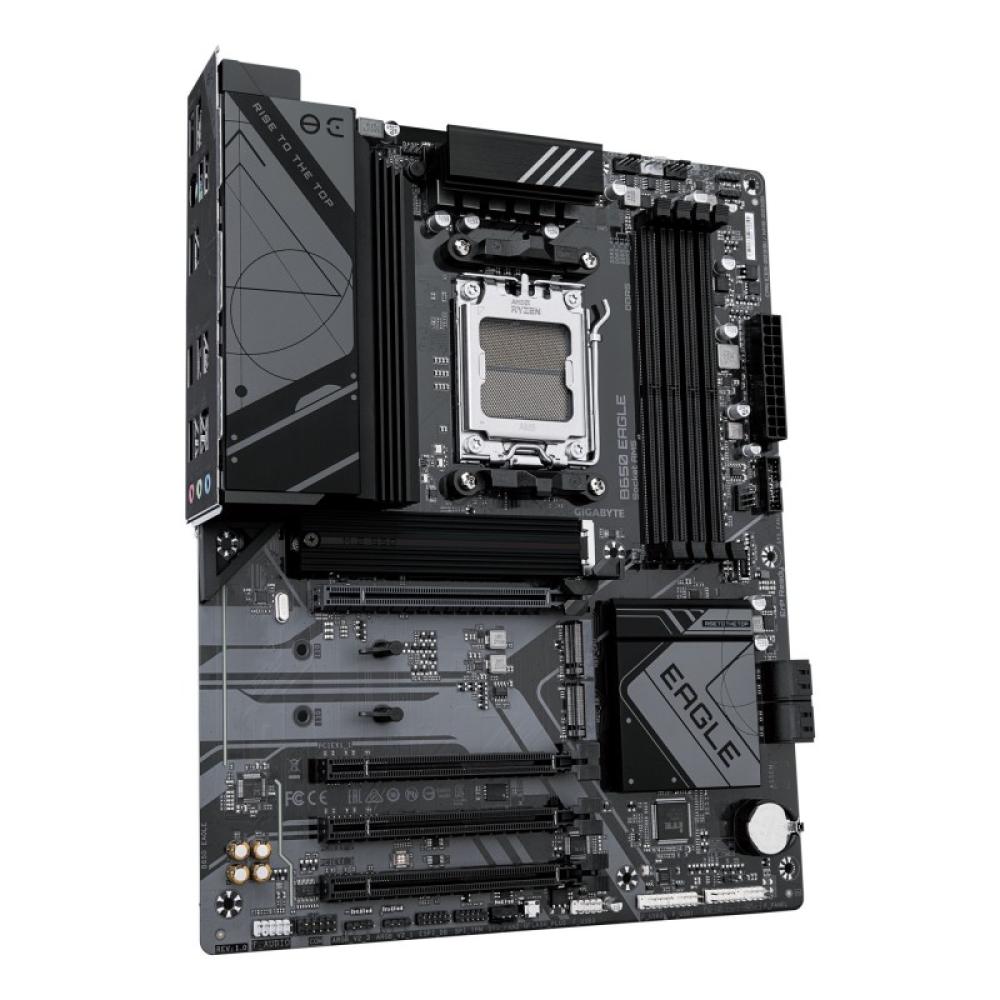 GIGABYTE - B650 EAGLE Placa base - AMD Ryzen serie 9000, VRM de 12+2+2 fases, hasta 7600 MHz DDR5 (OC), 1xPCIe 5.0 + 2xPCIe 4.0