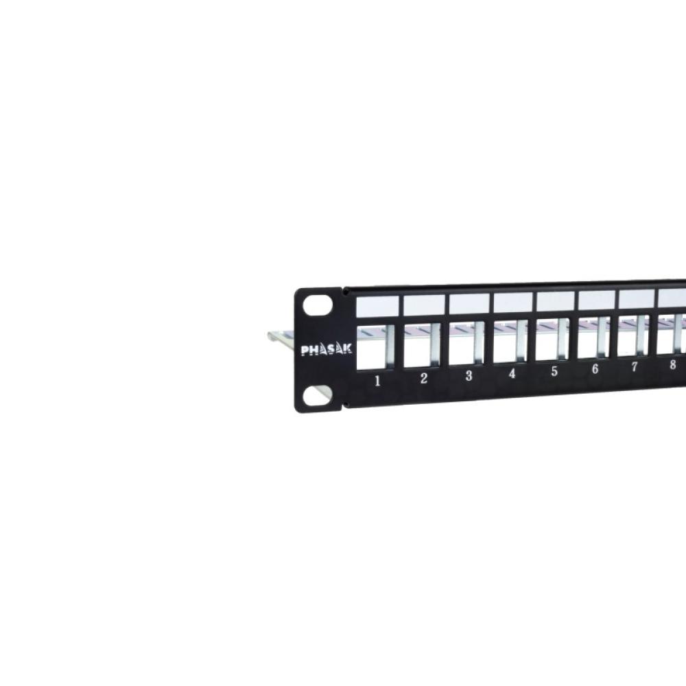 Phasak - Panel frontal 19" RJ45 24P FTP Cat.6 Dual Block RJ45 - PA 3524