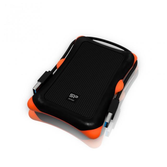 Silicon Power - Armor A30 Carcasa de disco duro/SSD Negro, Naranja