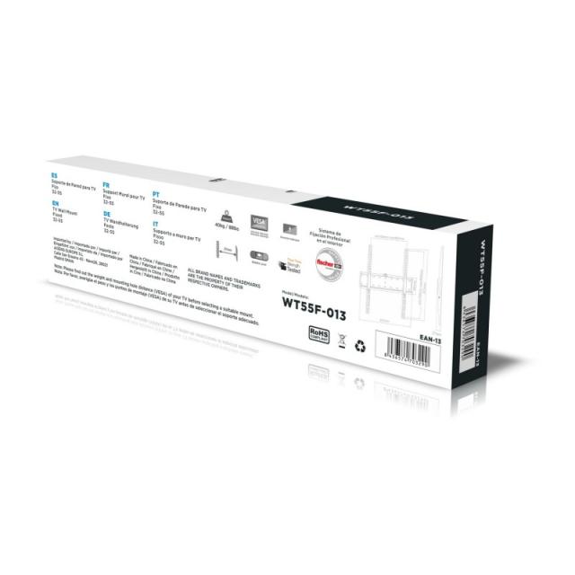 AISENS - WT55F-013 soporte para TV 139,7 cm (55") Negro