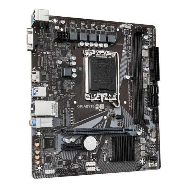GIGABYTE - H610M H V2 Placa base - Compatible con procesadores Intel Core 14th CPUs, 4+1+1 Hybrid Digital VRM, up to 5600MHz DDR