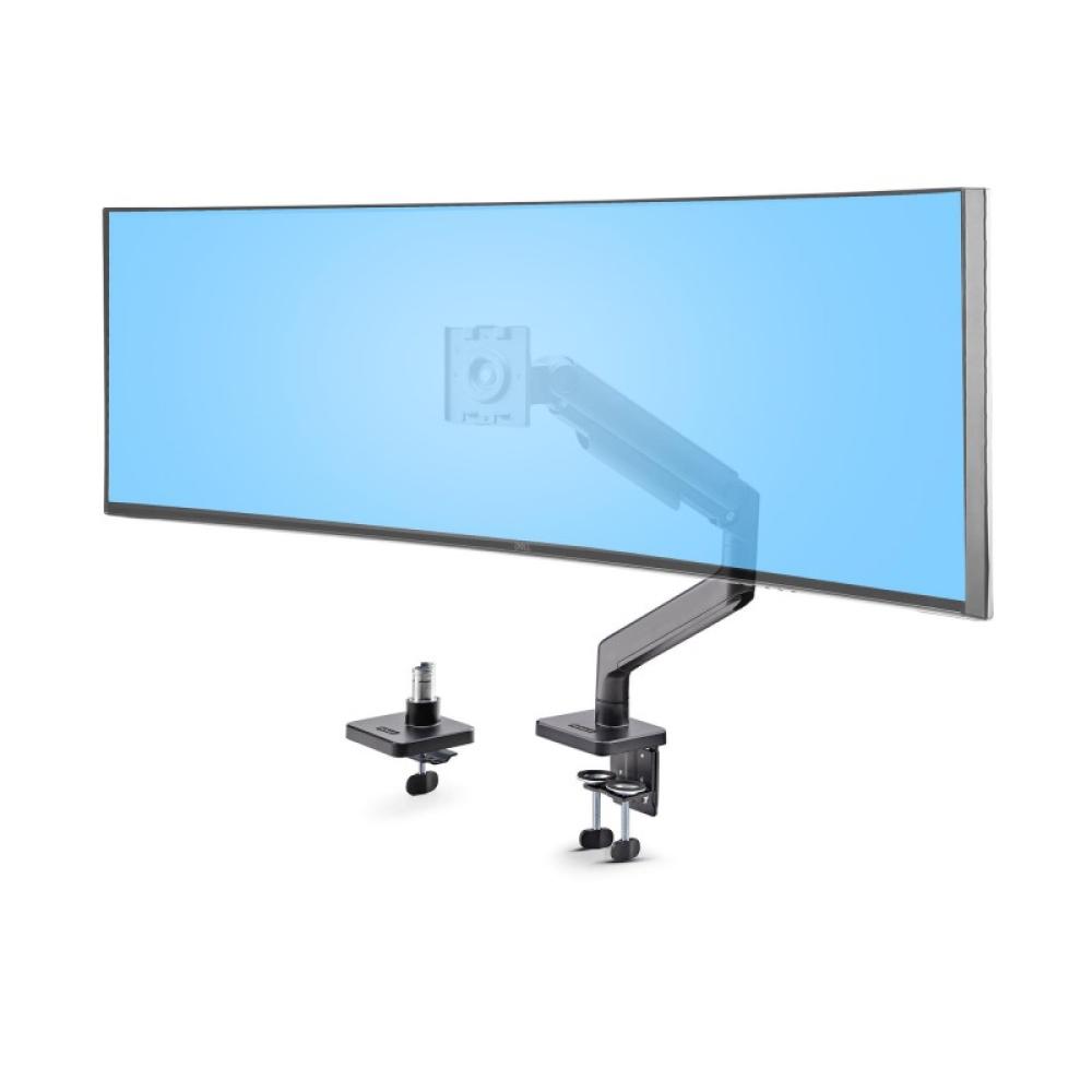 StarTech.com - Soporte VESA de Sobremesa para Monitor Curvo de 49" Ultraancho 32:9 - Brazo VESA para Monitor con Grommet/Mordaza