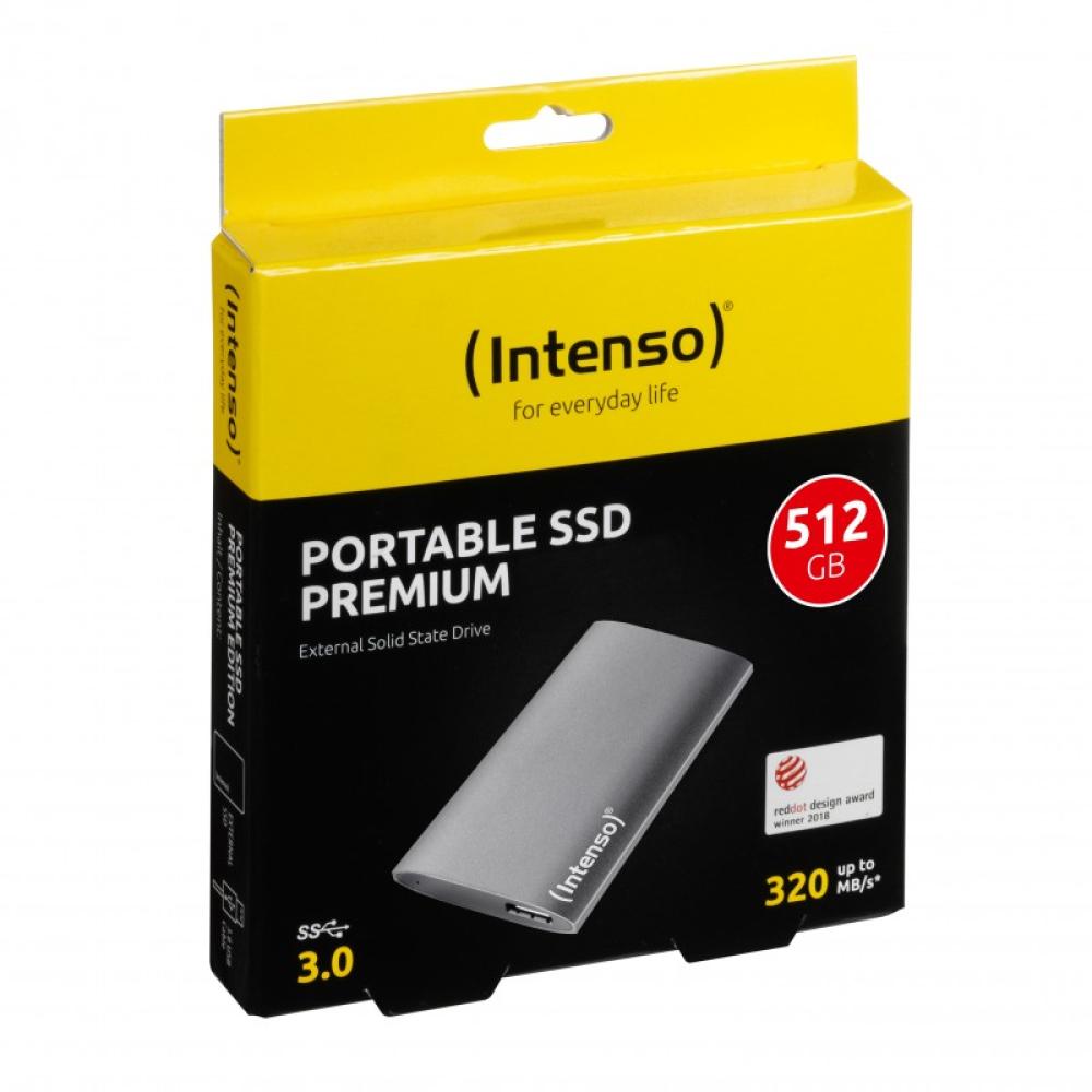 Intenso - 3823450 unidad externa de estado sólido 500 GB USB tipo A 3.2 Gen 1 (3.1 Gen 1) Antracita