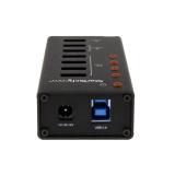 StarTech.com - Hub Concentrador USB 3.0 (5Gbps) de 4 Puertos y 3 Puertos de Carga USB ( 2x 1A y 1x 2A) - Ladrón con Carcasa de M