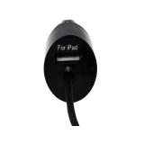 StarTech.com - Cargador USB de 2 Puertos para Coche con Cable Micro USB y puerto USB - Negro