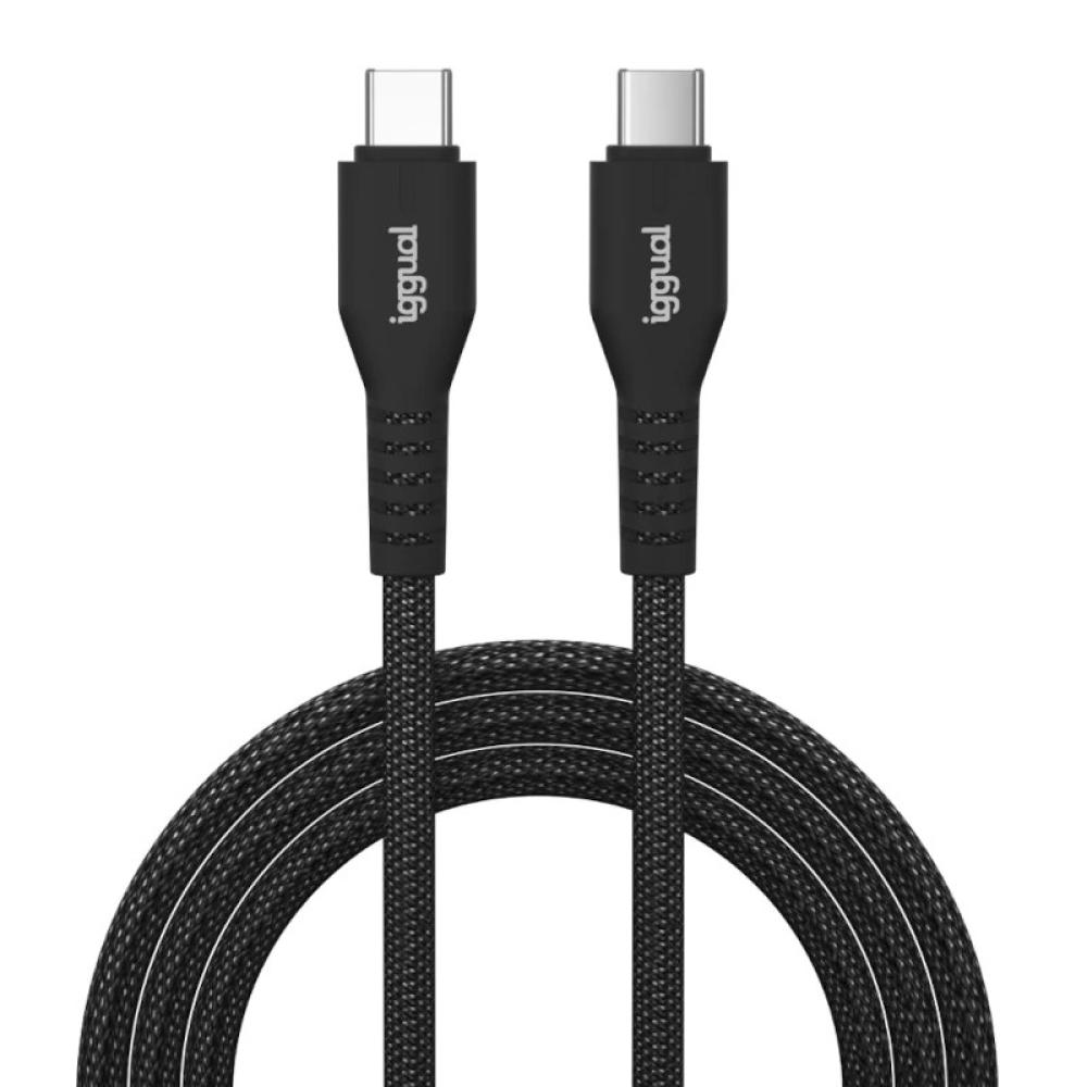 iggual - Cable USB-C a tipo C 60W 3A 100 cm trenzado