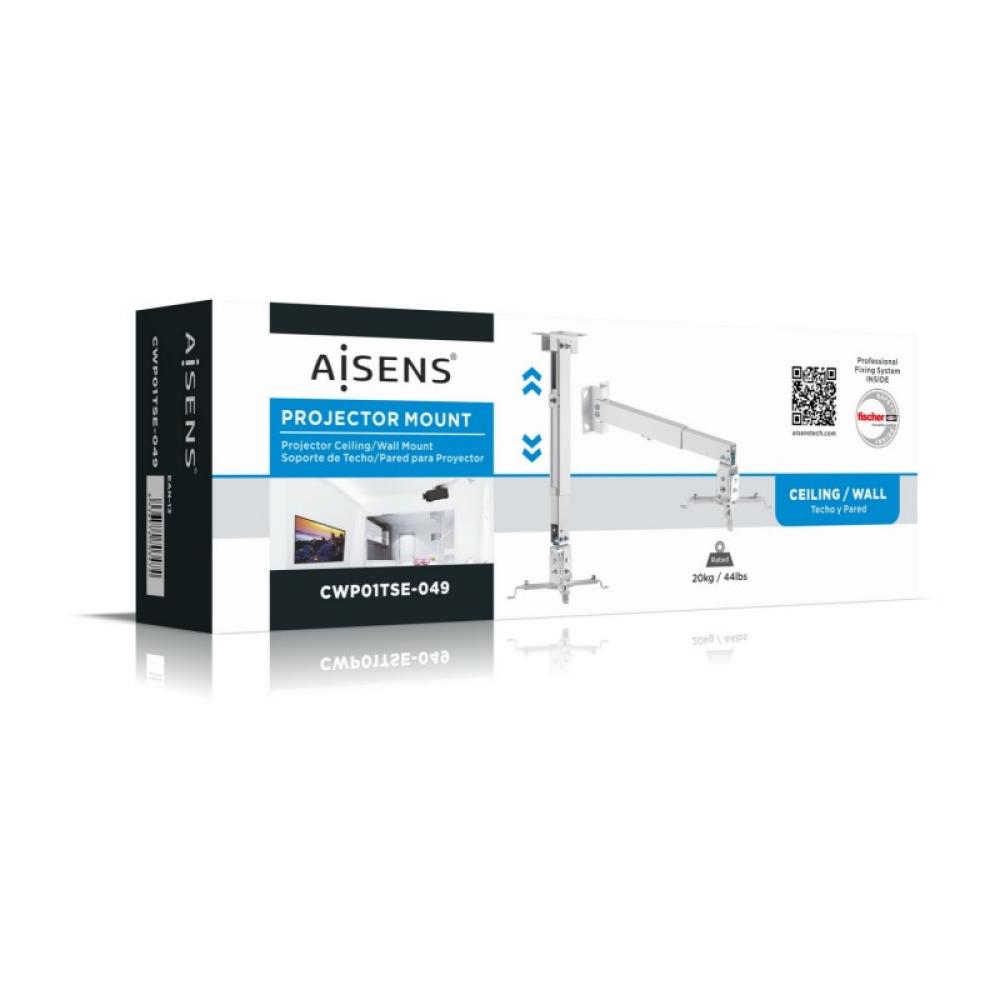 AISENS - CWP01TSE-049 montaje para projector Techo/pared Blanco