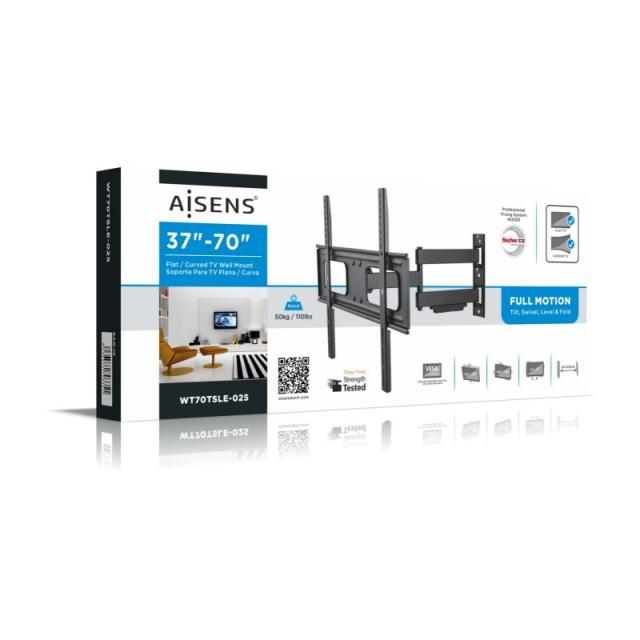 AISENS - WT70TSLE-025 soporte para TV 177,8 cm (70") Negro