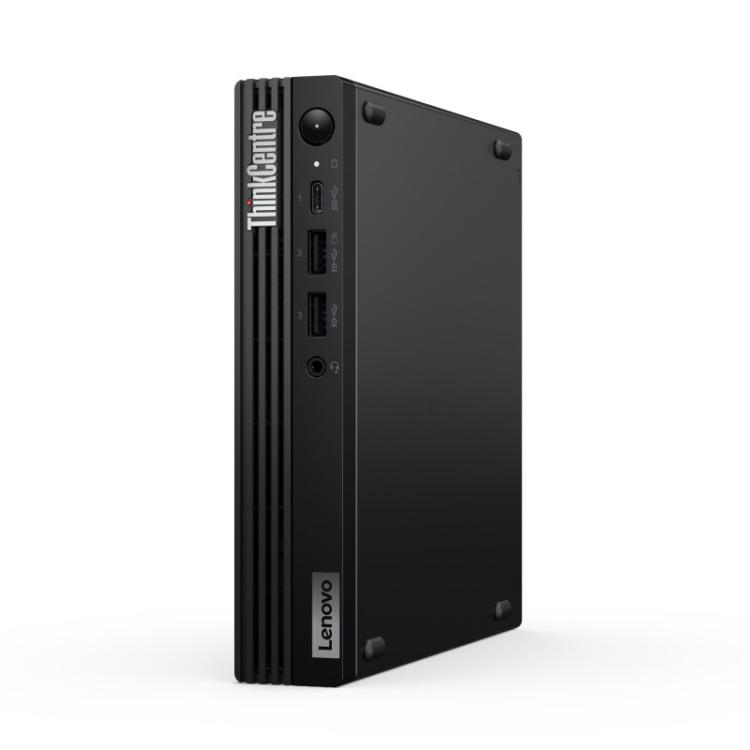 Lenovo - ThinkCentre M70q Gen 5 Intel® Core™ i3 i3-14100T 8 GB DDR5-SDRAM 256 GB SSD Windows 11 Pro Mini PC Negro
