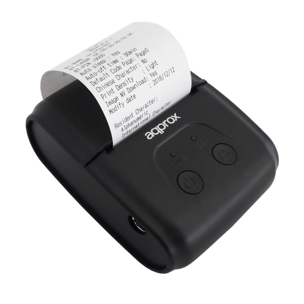 Approx - appPOS58PORTABLE Térmico Impresora portátil 203 x 203 DPI Inalámbrico y alámbrico