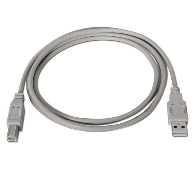 AISENS - A101-0002 cable USB USB 2.0 1,8 m USB A USB B Beige