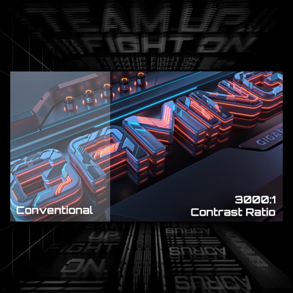 GIGABYTE - GS27FC Monitor gaming curvo 27" FHD - 1920 x 1080, 180Hz, 1ms, 250 cd/m², FreeSync Premium, HDR Ready, HDMI 2.0, Disp