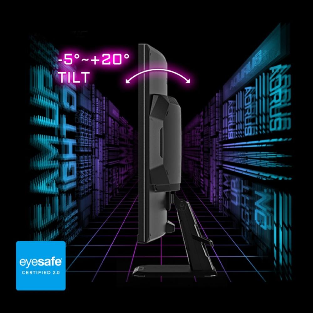 GIGABYTE - GS27FC Monitor gaming curvo 27" FHD - 1920 x 1080, 180Hz, 1ms, 250 cd/m², FreeSync Premium, HDR Ready, HDMI 2.0, Disp