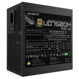 GIGABYTE - UD750GM PG5 V2 Fuente de Alimentación – PCIe Gen 5.1, 80 PLUS Gold, Diseño completamente modular, Ventilador de 120 m
