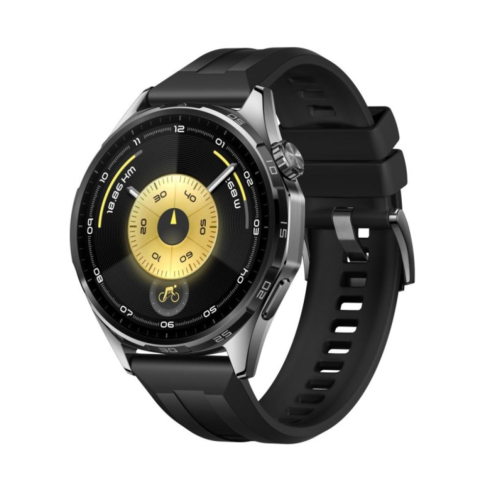 Huawei - WATCH GT6 3,73 cm (1.47") AMOLED 46 mm Digital 466 x 466 Pixeles Pantalla táctil Negro GPS (satélite)