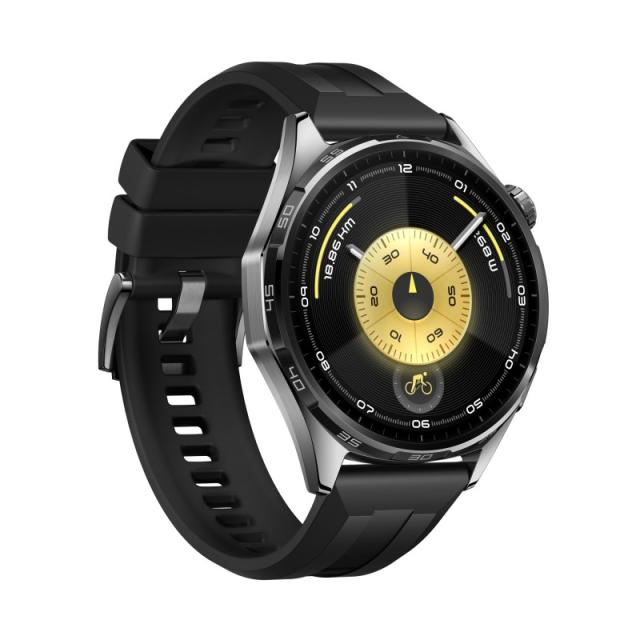 Huawei - WATCH GT6 3,73 cm (1.47") AMOLED 46 mm Digital 466 x 466 Pixeles Pantalla táctil Negro GPS (satélite)