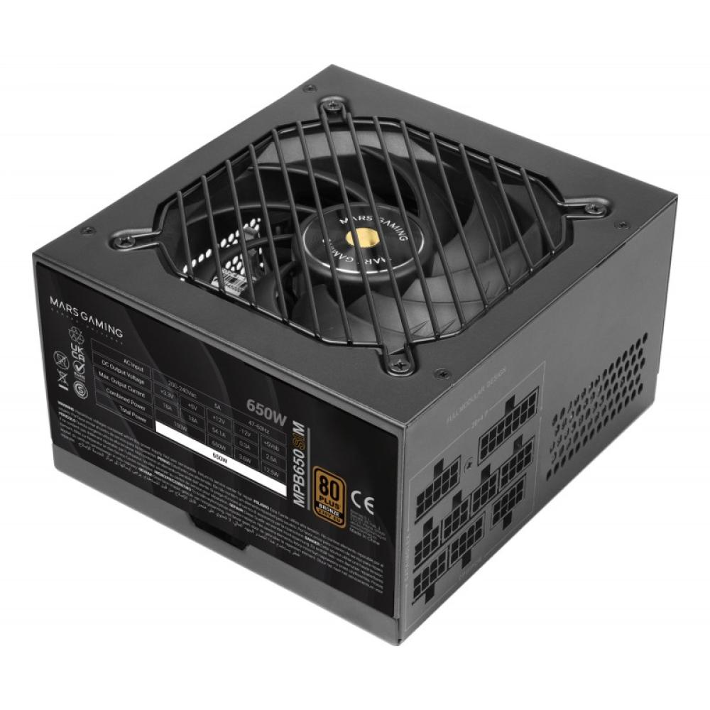 Mars Gaming - MPB650SIM unidad de fuente de alimentación 650 W 24-pin ATX ATX Negro
