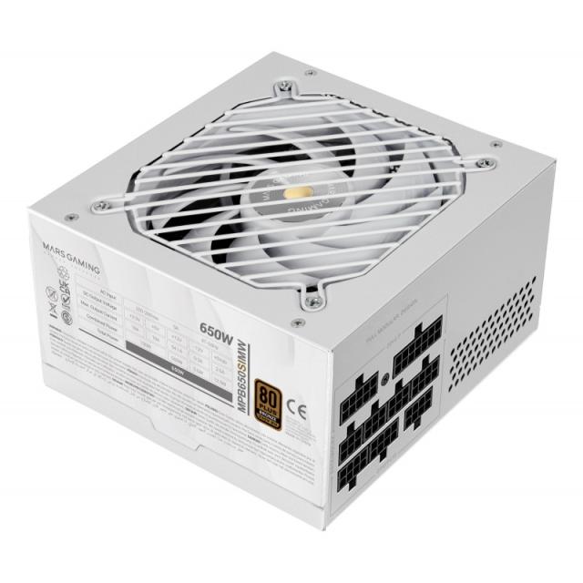 Mars Gaming - MPB650SIMW unidad de fuente de alimentación 650 W 24-pin ATX ATX Blanco