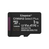 Kingston Technology - 1TB micSDXC Canvas Select Plus Gen3 150R A1 (Adaptador de SD no incluido)