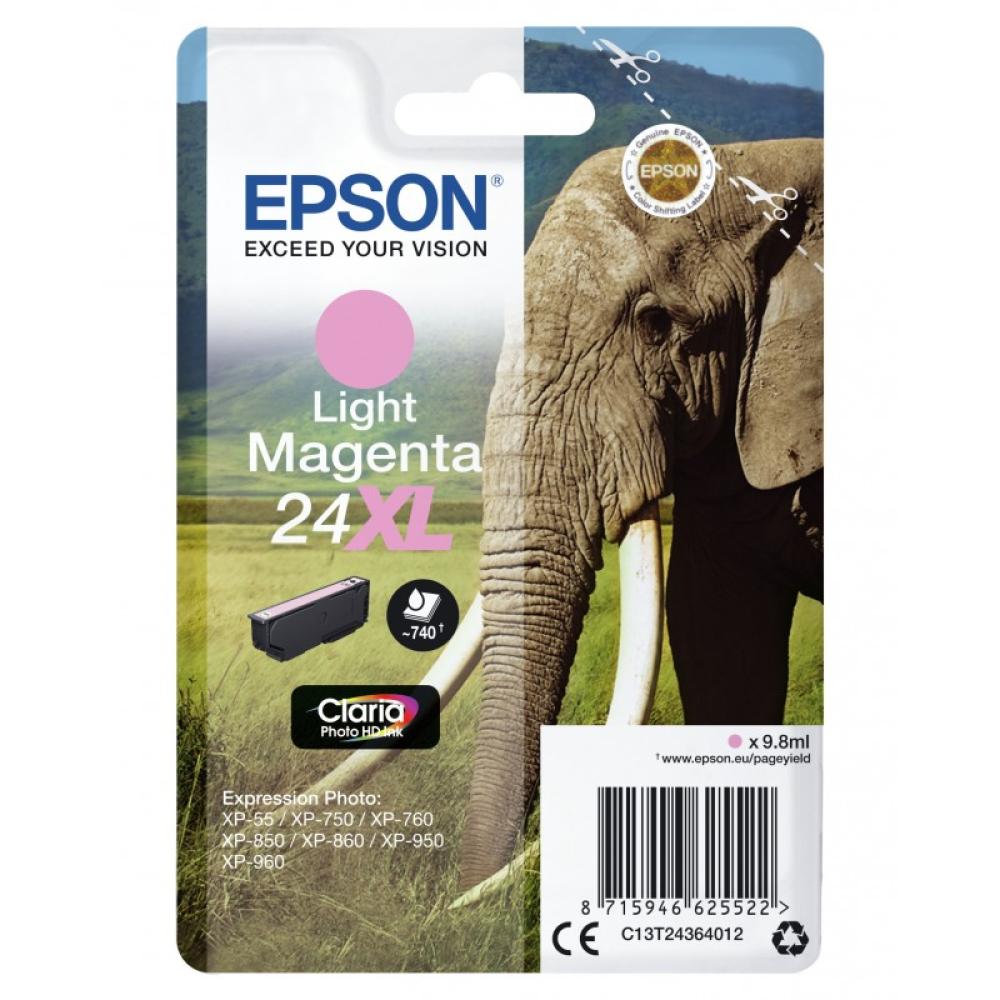 Epson - Elephant Cartucho 24XL magenta claro (etiqueta RF)