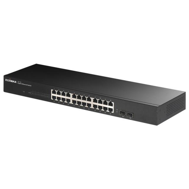 Edimax - GS-1026 V3 switch No administrado Gigabit Ethernet (10/100/1000) Negro