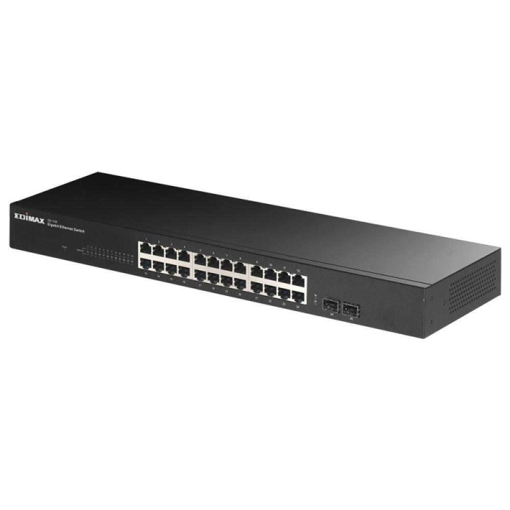 Edimax - GS-1026 V3 switch No administrado Gigabit Ethernet (10/100/1000) Negro