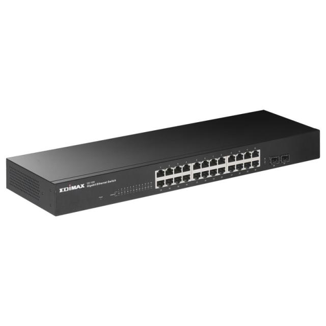 Edimax - GS-1026 V3 switch No administrado Gigabit Ethernet (10/100/1000) Negro