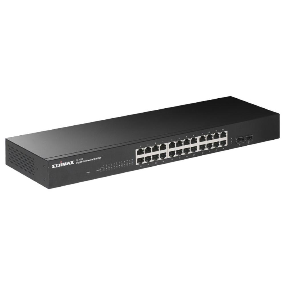 Edimax - GS-1026 V3 switch No administrado Gigabit Ethernet (10/100/1000) Negro