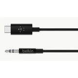 Belkin - F7U079BT06-BLK cable de audio 1,8 m 3,5mm USB Tipo C Negro